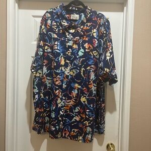 Colorful Abstract Print Shirt